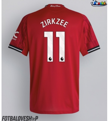 Manchester United Joshua Zirkzee #11 Domácí Dres 2025-26 Krátký Rukáv